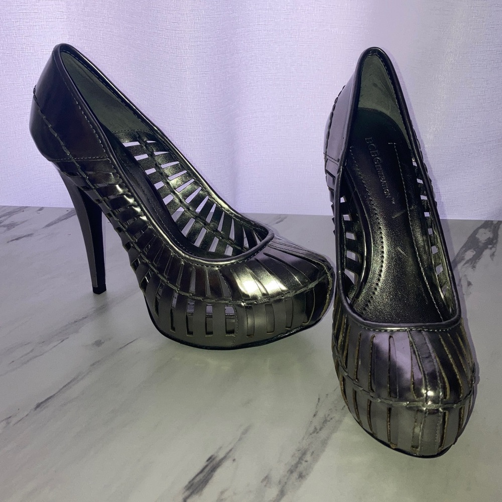 Bcbgeneration Metallic Estrella Platform Heels - image 1